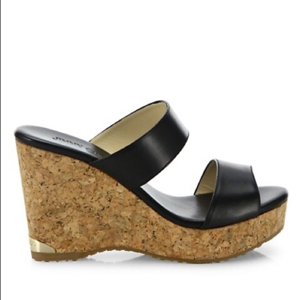 Jimmy Choo Parker Wedge Sandals, size 6.5-7